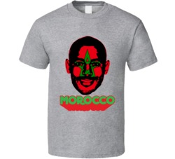 Nordin Amrabat Morocco Flag Big Head Fifa World Cup Fan T Shirt Nordin Amrabat Morocco Flag Big Head Fifa World Cup Fan T Shirt