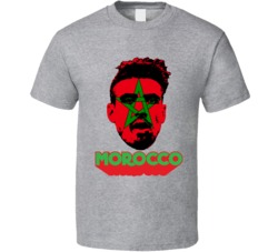 Nabil Dirar Morocco Flag Big Head Fifa World Cup Fan T Shirt Nabil Dirar Morocco Flag Big Head Fifa World Cup Fan T Shirt