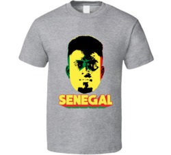 Alfred N'diaye Senegal Flag Big Head Fifa World Cup Fan T Shirt Alfred N'diaye Senegal Flag Big Head Fifa World Cup Fan T Shirt