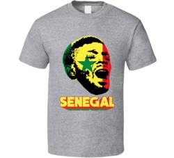 Khadim N'diaye Senegal Flag Big Head Fifa World Cup Fan T Shirt Khadim N'diaye Senegal Flag Big Head Fifa World Cup Fan T Shirt