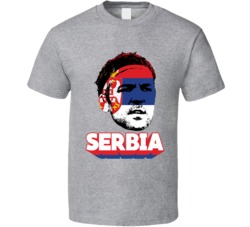 Vladimir Stojkovic Serbia Flag Big Head Fifa World Cup Fan T Shirt
