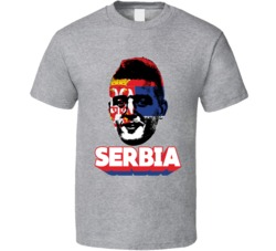 Sergej Milinkovic Savic Serbia Flag Big Head Fifa World Cup Fan T Shir