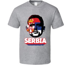 Nemanja Matic Serbia Flag Big Head Fifa World Cup Fan T Shirt