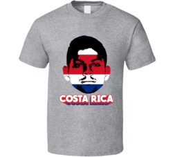 Cristian Gamboa Costa Rica Flag Big Head Fifa World Cup Fan T Shirt