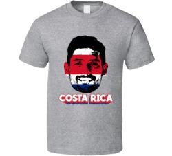 Celso Borges Costa Rica Flag Big Head Fifa World Cup Fan T Shirt