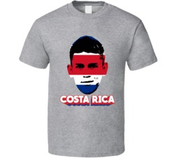 Oscar Duarte Costa Rica Flag Big Head Fifa World Cup Fan T Shirt