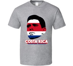 Johnny Acosta Costa Rica Flag Big Head Fifa World Cup Fan T Shirt