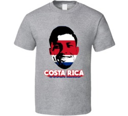 Johan Venegas Costa Rica Flag Big Head Fifa World Cup Fan T Shirt