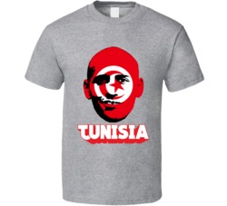 Wahbi Khazri Tunisia Flag Big Head Fifa World Cup Fan T Shirt