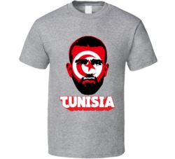 Naim Sliti Tunisia Flag Big Head Fifa World Cup Fan T Shirt