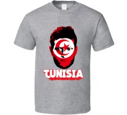 Fakhreddine Ben Youssef Tunisia Flag Big Head Fifa World Cup Fan T Shi