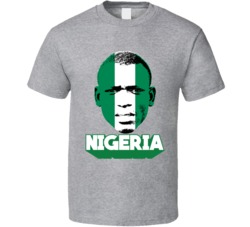Abdullahi Shehu Nigeria Flag Head Fifa World Cup Fan T Shirt