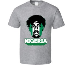 Alex Iwobi Nigeria Flag Head Fifa World Cup Fan T Shirt