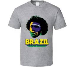 Willian Brazil Big Head Flag Fifa World Cup Pride Soccer T Shirt