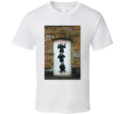 Monkey Business Banksy Street Art Graffiti Painting Poster Fan T Shirt Monkey Business Banksy Street Art Graffiti Painting Poster Fan T Shirt