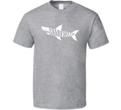Shark Week Cut Out Tv Marathon Fan T Shirt