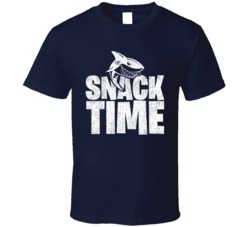 Snack Time Shark Week Funny Cute Tv Fan T Shirt