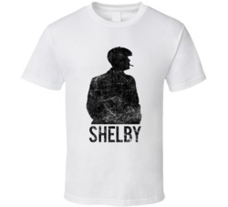 Peaky Blinders Shelby Silhoutte Tv Bbc Logo Fan T Shirt