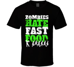 Zombies Hate Fast Food Funny Halloween T Shirt Zombies Hate Fast Food Funny Halloween T Shirt