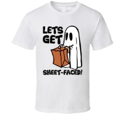 Lets Get Sheet Faced Cute Funny Ghost Halloween T Shirt Lets Get Sheet Faced Cute Funny Ghost Halloween T Shirt