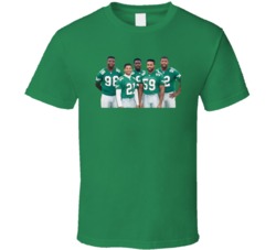 1991 Philadelphia Gang Green Defense Football T Shirt 1991 Philadelphia Gang Green Defense Football T Shirt