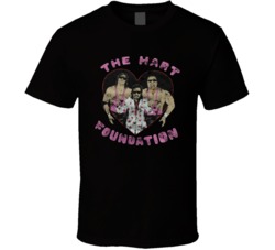 Vintage Distressed The Hart Foundation Anvil Rip Fan T Shirt Vintage Distressed The Hart Foundation Anvil Rip Fan T Shirt