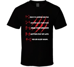 Freddy Krueger Halloween 1-10 Poem Funny Halloween T Shirt Freddy Krueger Halloween 1-10 Poem Funny Halloween T Shirt