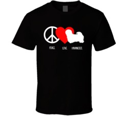 Peace Love Havaneses Dog Owner Puppy Fan T Shirt