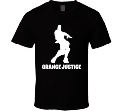 Orange Justice Fortnite Videogame Dance Move Cool Videogame T Shirt