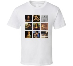 Leonardo Da Vinci Art Paintings Cute Trendy Artsy T Shirt Leonardo Da Vinci Art Paintings Cute Trendy Artsy T Shirt