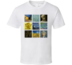 Vincent Van Gogh Paintings Cute Trendy Artsy T Shirt Vincent Van Gogh Paintings Cute Trendy Artsy T Shirt