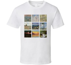 Claude Monet Art Paintings Cute Trendy Artsy T Shirt Claude Monet Art Paintings Cute Trendy Artsy T Shirt
