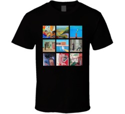 David Hockney Art Paintings Trendy Artsy T Shirt David Hockney Art Paintings Trendy Artsy T Shirt