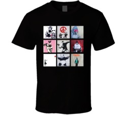 Banksy Art Paintings Trendy Artsy T Shirt Banksy Art Paintings Trendy Artsy T Shirt