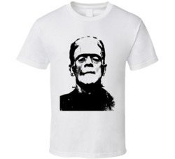 Frankenstein Big Head Spooky Halloween T Shirt