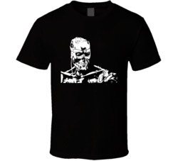 Terminator Silhouette Spooky Halloween T Shirt