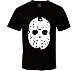 Jason Mask Silhouette Spooky Halloween T Shirt