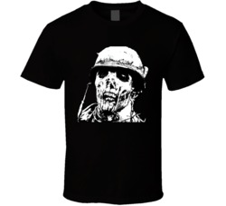 Zombie Silhouette Spooky Halloween T Shirt
