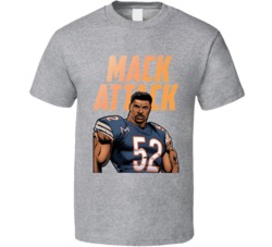 Khalil Mack Attack Chicago Football Cartoon T Shirt