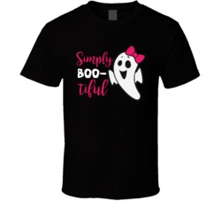 Simply Bootiful Beautiful Womens Cute Halloween T Shirt