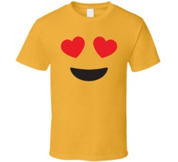 Heart Eyes Emoji Halloween Costume T Shirt