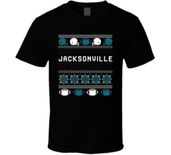 Jacksonville Football Ugly Christmas Sweater 8bit Pixel Art Fan T Shir