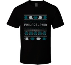 Philadelphia Football Ugly Christmas Sweater 8bit Pixel Art Fan T Shir