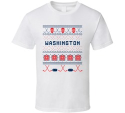 Washington Hockey Ugly Sweater 8bit Pixel Fan T Shirt