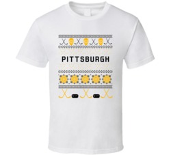 Pittsburgh Hockey Ugly Sweater 8bit Pixel Fan T Shirt