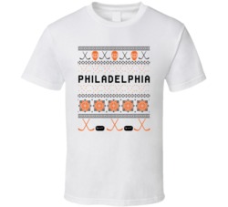Philadelphia Hockey Ugly Sweater 8bit Pixel Fan T Shirt