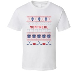 Montreal Hockey Ugly Sweater 8bit Pixel Fan T Shirt
