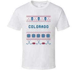 Colorado Hockey Ugly Sweater 8bit Pixel Fan T Shirt