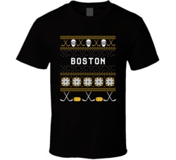 Boston Hockey Ugly Sweater 8bit Pixel Fan T Shirt Boston Hockey Ugly Sweater 8bit Pixel Fan T Shirt