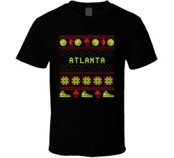 Atlanta Basketball Ugly Sweater 8bbit Pixel Art T Shirt Atlanta Basketball Ugly Sweater 8bbit Pixel Art T Shirt